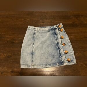 Free People jean skirt
